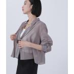ブラウス シャツ シアーシャツシリーズ クロップド丈 レディース