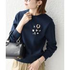 「SHIPS any」 スウェットカットソー ONE SIZE ネイビー レディース
