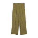 パンツ コットンレーヨンネップツイード パンツ レディース