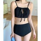  купальный костюм передний лента топ высокий талия бикини купальный костюм женский 