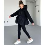 パーカー バルーンヘムボンディングパーカー レディース