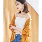 tシャツ スクエアリブカップ付きキャミソール レディース