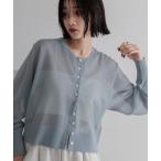 カーディガン シアークルーカーディガン 326639 レディース