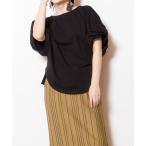 tシャツ ツイストスリーブプルオーバー レディース