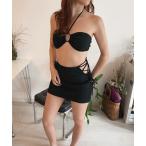  купальный костюм [3 деталь SET] топ на бретелях bla верх гонки выше ma-me-do бикини / купальный костюм женский 