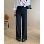 チノパン ワイドシルエットルーズパンツ レディース