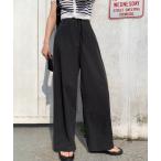  брюки из твила [DECADE CLASSIC] хлопок широкий распорка брюки женский 