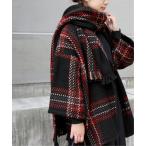 「John branigan」 ストール FREE レッド レディース