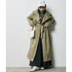 「CHIC STYLE」 トレンチコート 3L カーキ レディース