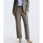 スラックス パンツ 「ストレッチ・セットアップ着用可」快適な着心地！ストレートパンツ/ベージュ/ストライプ｜通勤＆オフィス＆入卒＆セレモニー＆オケージ