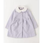 「mezzo piano」 「KIDS」リボンコート 120 パープル キッズ