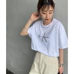 tシャツ 「Calvin Klein/カルバンクライン」 モノグラムロゴ プリントTシャツ レディース メンズ