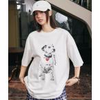 tシャツ グラフィックダルメシアンTシャツ ユニセックス オーバーサイズ モノトーン HC25S3TP15「Harsh and Cruel」「2025