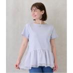 tシャツ 「リンク」シアーペプラムドッキングT レディース
