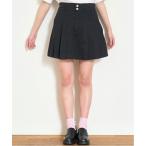 スカート 美脚見えデニムプリーツスカート キッズ 子供服 女の子