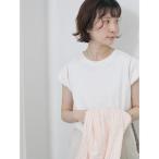 tシャツ ハシゴレース付きフレンチTシャツ レディース