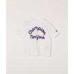 tシャツ Champion_ クルーネック カーシヴ ロゴ Tシャツ 「KIDS」 キッズ 子供服