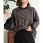 ブラウス シャツ 逆ピンタックバン