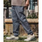 パンツ mp13576- 麻混ストライプバルーンペインターパンツ メンズ