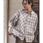 シャツ ms6057-Sheer Madras Check Fly Front 3-4 Sleeve Shirts 七分袖シャツ メンズ