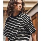 tシャツ mt9663-ボーダースピンドルTシャツ メンズ