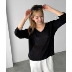 ニット セーター El mar 2WAYリネン混ニット レディース