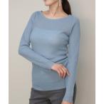 ショッピングスパンコール ニット セーター スパンコールヤーンシアーリブニットトップス レディース