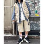 ベスト ジレ USED加工 ポケットワークベスト/ユニセックス レディース メンズ