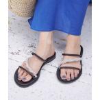 サンダル MOSAIC:ヒネリ ビジュー サンダル レディース