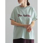 tシャツ 刺繍ロゴ　半袖TEE レディース