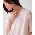 tシャツ バックロゴ刺繍Tシャツ レディース