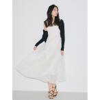 ワンピース 「00サイズ」ワイドストラップフレアワンピース