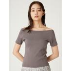 tシャツ オフショルダーカットソー/ウォッシャブル レディース