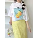 tシャツ フルーツプリントTシャツ/ウォッシャブル レディース