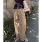 パンツ 「FRAY I.D|Dickies」ツータックワイドツイルパンツ レディース