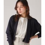 カーディガン 「洗える／日本製」ショート丈カーディガン レディース