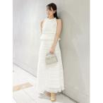 ワンピース ギャザーシフォンセットアップ