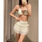  купальный костюм Y2K высокий талия оборка юбка body type покрытие 3 позиций комплект купальный костюм женский 