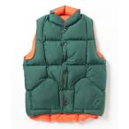 ショッピングダウンベスト 「SIERRA DESIGNS」 ダウンベスト XX-LARGE グリーン×オレンジ メンズ