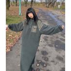 「Chillfar」 長袖ワンピース FREE チャコール レディース