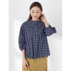 ブラウス シャツ ワッシャーチェックブラウス レディース