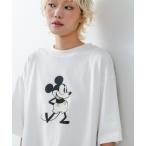 tシャツ 「DISCUS/ディスカス×Disney/ディズニー」グラフィックプリントTシャツ レディース