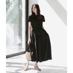 ワンピース カット × 布帛 ワンピース(S〜M)「洗濯可・イージーケア」