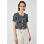 カーディガン TWEED LIKE トップス レディース