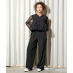 ショッピングセットアップ ドレス 「ANDRESD」peplum tulle set up pants dress「ペプラムチュールセットアップパンツドレス」