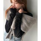 tシャツ 手元にニュアンスをプラス。袖シャーリングボートネックプルオーバー （長袖） レディース