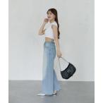 パンツ 「Yuna企画」ハイウエストストレートデニムパンツ レディース
