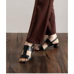 サンダル スクエアトゥバックベルトサンダル レディース