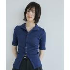 tシャツ 「2way」ソフトタッチハーフスリーブトップス|ウォッシャブル/夏服 レディース