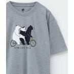 tシャツ T-GRAPHICS アニマルプリント半袖Tシャツ メンズ レディース